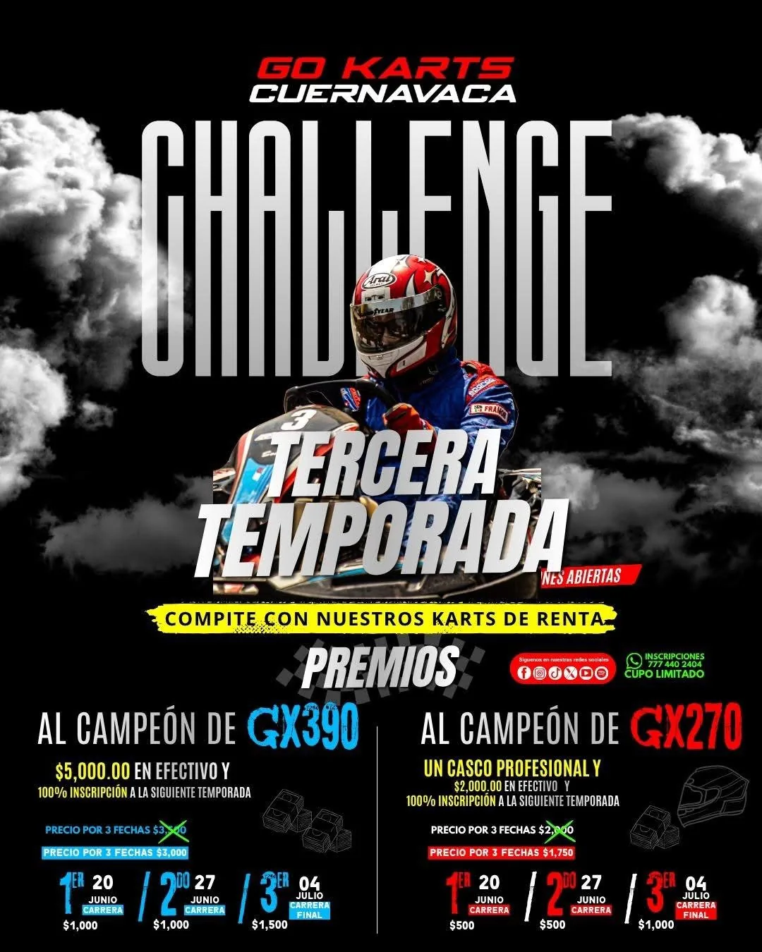 Promoción Challenge Go Karts Cuernavaca