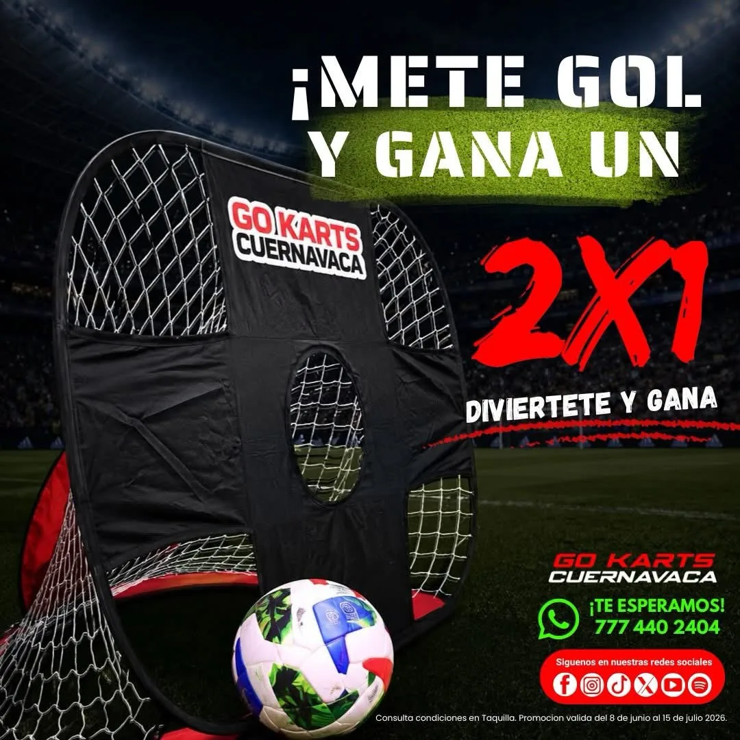 Promoción mete gol y gana 2x1